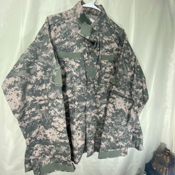 NWT Defender M US Military Combat Uniform Coat Jacket Size XL Green Camouflage - Picture 2 of 7
